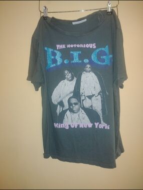 Daydreamer Short-Sleeve Graphic Tee - Charcoal with Teal & Purple Glitter